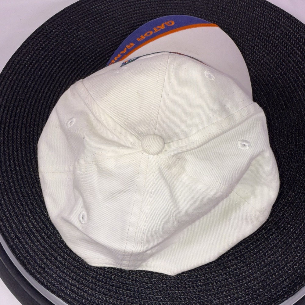 Florida Gators White Strap Back Adjustable Baseball Hat Cap Embroidered Logo AIM - Picture 3 of 11